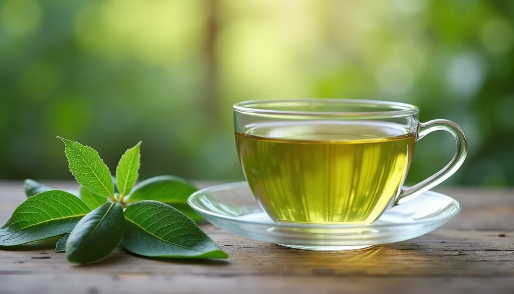 tisana alla salvia con foglie fresche per aiutare l’equilibrio della pressione arteriosa