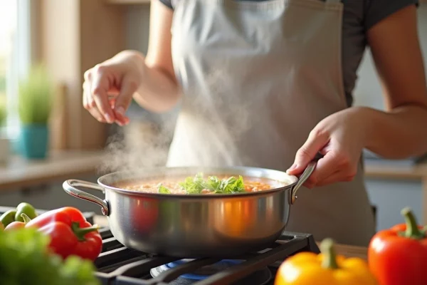 Copertina dell’articolo sulle zuppe dimagranti fai da te con verdure fresche e pentola fumante